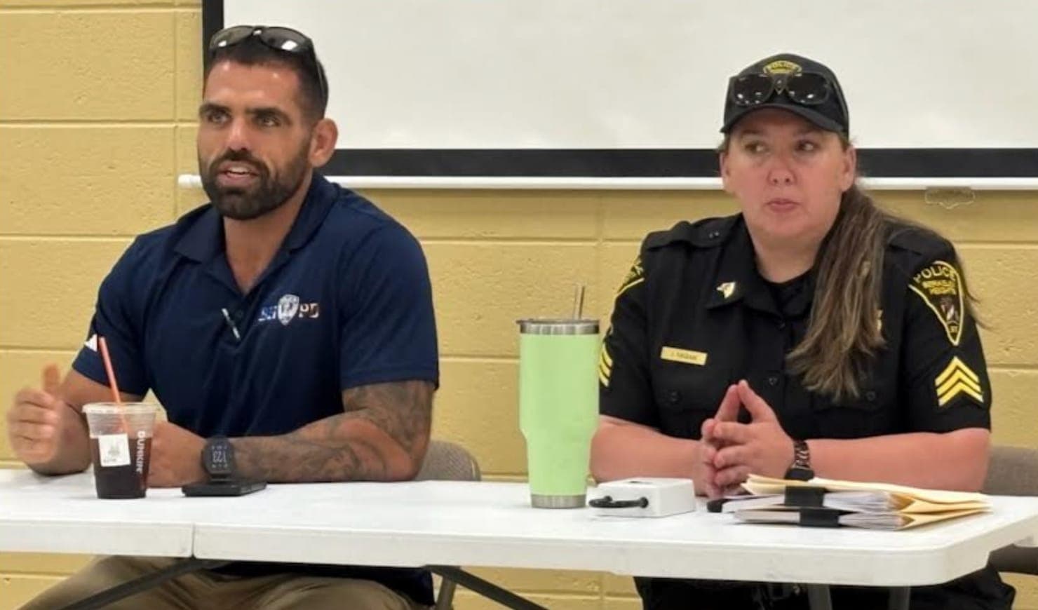 The meeting included a presentation on senior scams and the police department’s Lockbox Program.